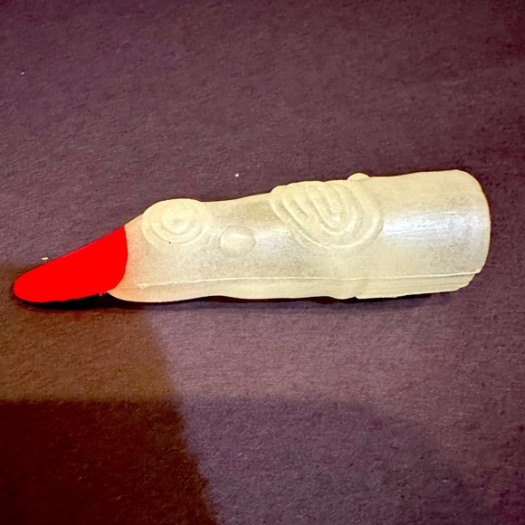 VTG WITCH FINGER RED NAIL WHITE CLEAR HALLOWEEN COSTUME DRESS UP FAUX MANICURE - Picture 5 of 8